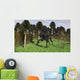 Gigantoraptor Running through Woodlands Wall Decal
