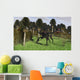 Gigantoraptor Running through Woodlands Wall Decal