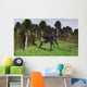 Gigantoraptor Running through Woodlands Wall Decal