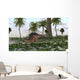 Kentrosaurus Prehistoric Landscape Wall Decal Design 1