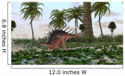 Kentrosaurus Prehistoric Landscape Wall Decal Design 1