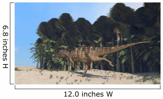 Ceratosaurus Running across Prehistoric Wall Decal Design 2