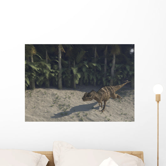 Ceratosaurus Running across Prehistoric Wall Decal Design 1