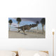 Ceratosaurus Running across Barren Wall Decal Design 4
