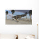 Ceratosaurus Running across Barren Wall Decal Design 4