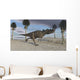 Ceratosaurus Running across Barren Wall Decal Design 4