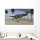 Ceratosaurus Running across Barren Wall Decal Design 4
