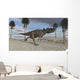 Ceratosaurus Running across Barren Wall Decal Design 4