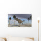 Ceratosaurus Running across Barren Wall Decal Design 3