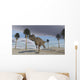 Ceratosaurus Running across Barren Wall Decal Design 3