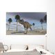 Ceratosaurus Running across Barren Wall Decal Design 3