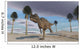 Ceratosaurus Running across Barren Wall Decal Design 3