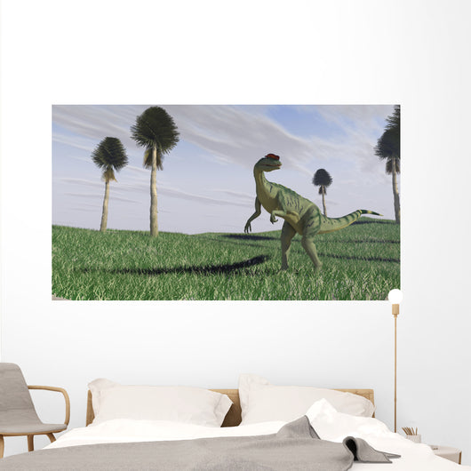 Dilophosaurus Hunting for Its Wall Decal Design 2