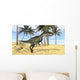 Monolophosaurus Walking across Prehistoric Wall Decal