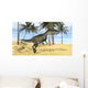 Monolophosaurus Walking across Prehistoric Wall Decal