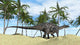 Dicraeosaurus Walking across Prehistoric Wall Decal Design 3