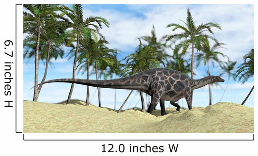 Dicraeosaurus Walking across Prehistoric Wall Decal Design 3