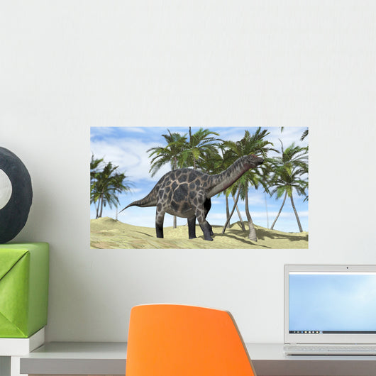 Dicraeosaurus Walking across Prehistoric Wall Decal Design 2