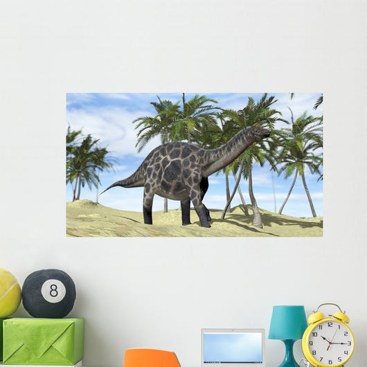 Dicraeosaurus Walking across Prehistoric Wall Decal Design 2