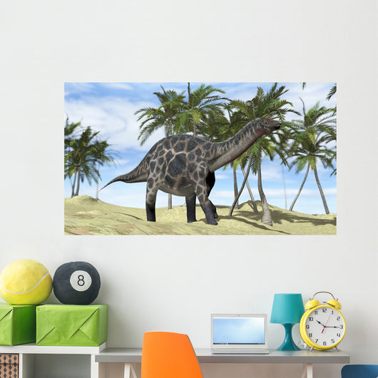 Dicraeosaurus Walking across Prehistoric Wall Decal Design 2