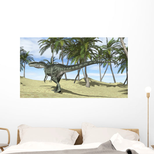 Monolophosaurus Prehistoric Environment with Wall Decal