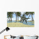 Monolophosaurus Grazing Shallow Waters Wall Decal