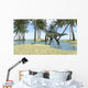 Monolophosaurus Grazing Shallow Waters Wall Decal