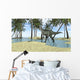 Monolophosaurus Grazing Shallow Waters Wall Decal