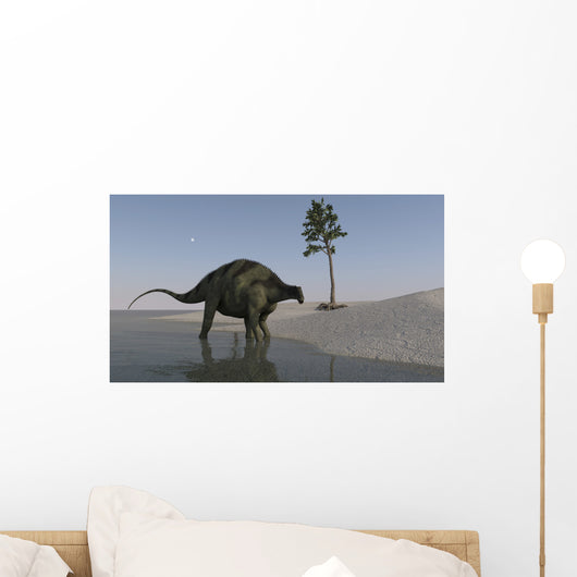 Brachytrachelopan Walking along Shallow Wall Decal Design 2