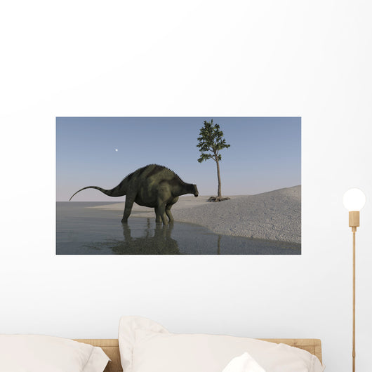 Brachytrachelopan Walking along Shallow Wall Decal Design 2