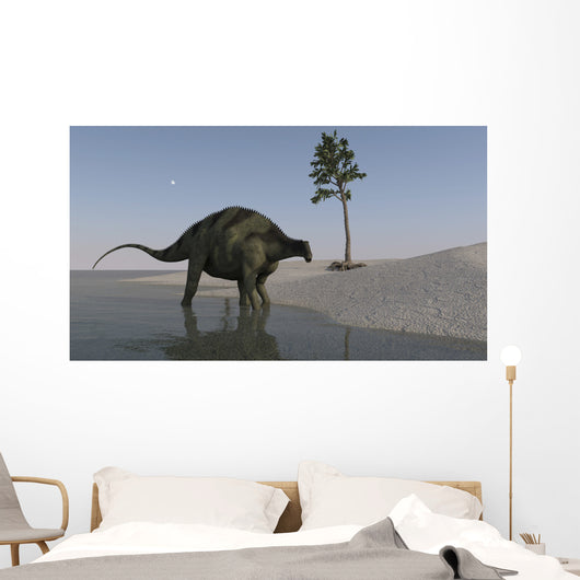 Brachytrachelopan Walking along Shallow Wall Decal Design 2