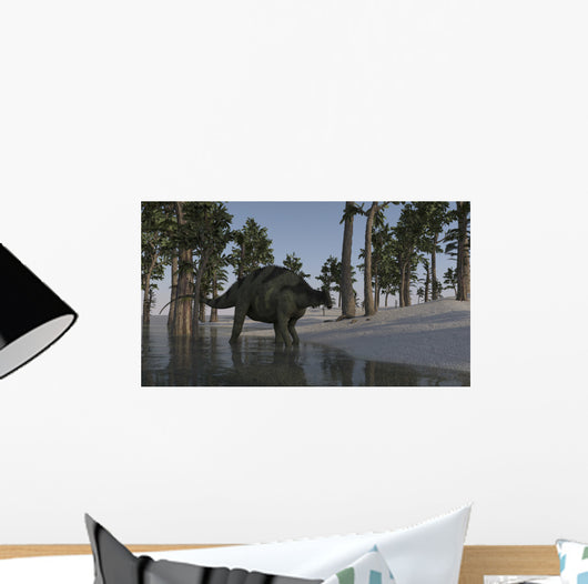Brachytrachelopan Walking along Shallow Wall Decal Design 1