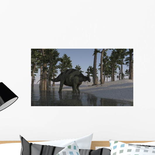Brachytrachelopan Walking along Shallow Wall Decal Design 1