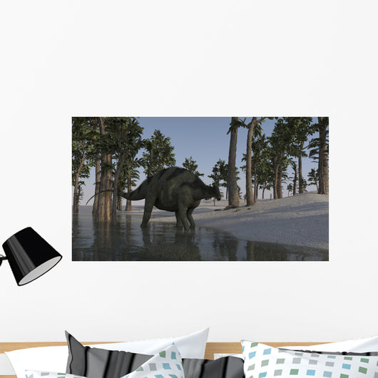 Brachytrachelopan Walking along Shallow Wall Decal Design 1