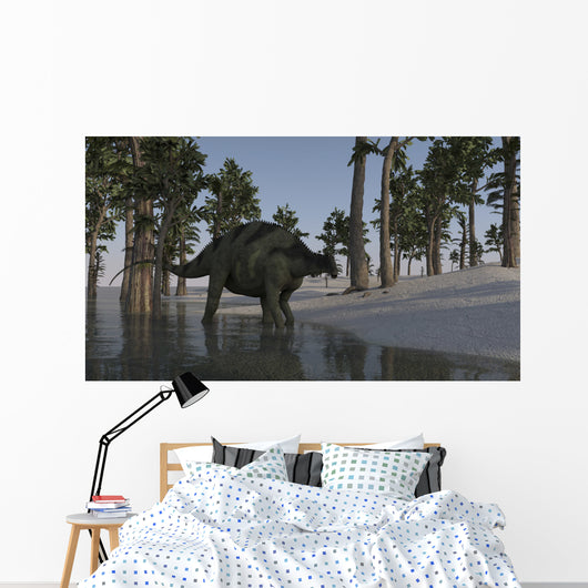 Brachytrachelopan Walking along Shallow Wall Decal Design 1