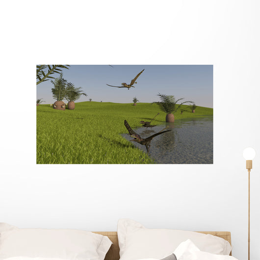 Peteinosaurus Reptiles Shore Prehistoric Wall Decal