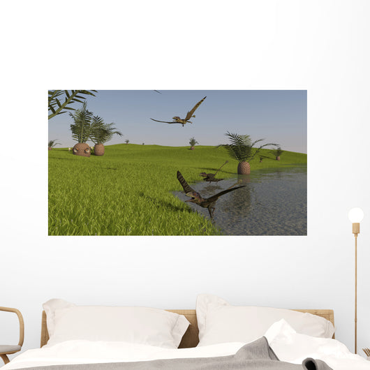 Peteinosaurus Reptiles Shore Prehistoric Wall Decal