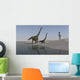 Two Mamenchisaurus Roaming along Wall Decal Design 2