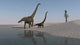 Two Mamenchisaurus Roaming along Wall Decal Design 2