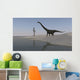 Mamenchisaurus Walking along Shoreline Wall Decal