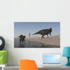 Two Shuangmiaosaurus Dinosaurs Shoreline Wall Decal