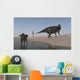 Two Shuangmiaosaurus Dinosaurs Shoreline Wall Decal