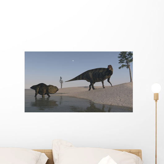 Udanoceratops and Shuangmiaosaurus Roaming Wall Decal