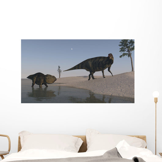 Udanoceratops and Shuangmiaosaurus Roaming Wall Decal