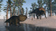 Udanoceratops and Shuangmiaosaurus among Wall Decal