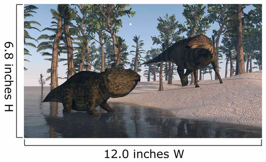 Udanoceratops and Shuangmiaosaurus among Wall Decal
