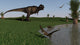 Tyrannosaurus Rex Frightens Group Wall Decal