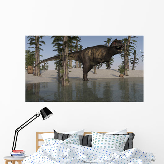 Tyrannosaurus Rex Hunting for Wall Decal Design 4