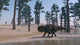 Udanoceratops Walking along Water's Wall Decal Design 3