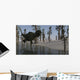 Yangchuanosaurus Running through Water Wall Decal